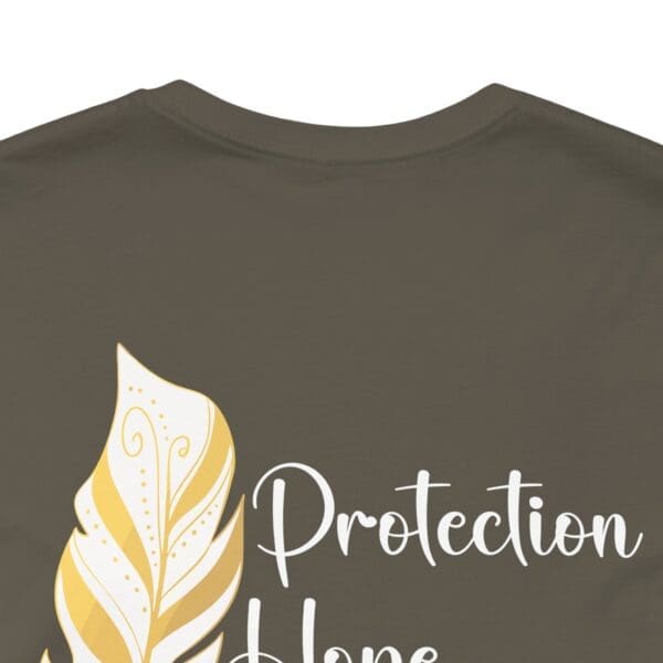 Protection, Hope, Connection - Feather Lightweight T-Shirt - Image 13