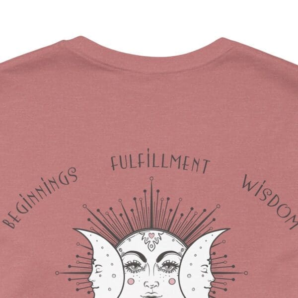 Beginnings, Fulfillment, Wisdom - Triple Moon Lightweight T-Shirt - Image 21