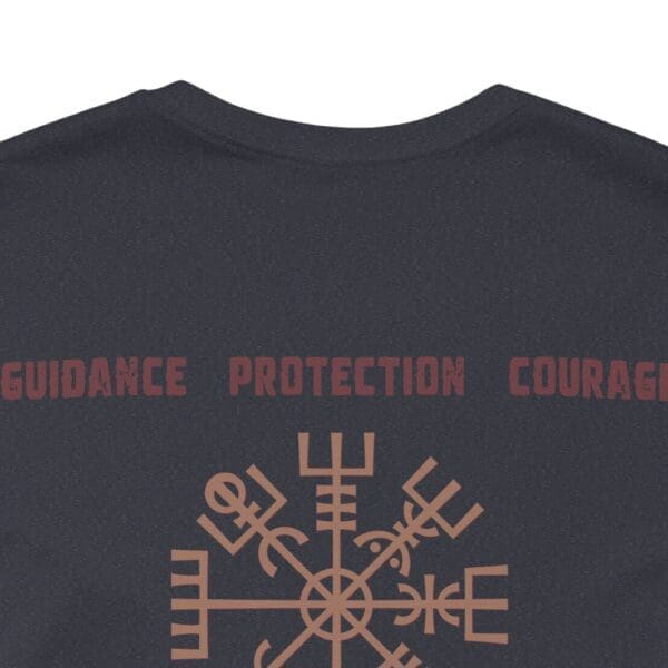 Guidance, Protection, Courage - Vegvisir Lightweight T-Shirt - Image 17