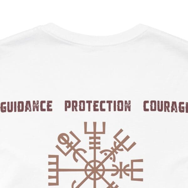 Guidance, Protection, Courage - Vegvisir Lightweight T-Shirt - Image 8