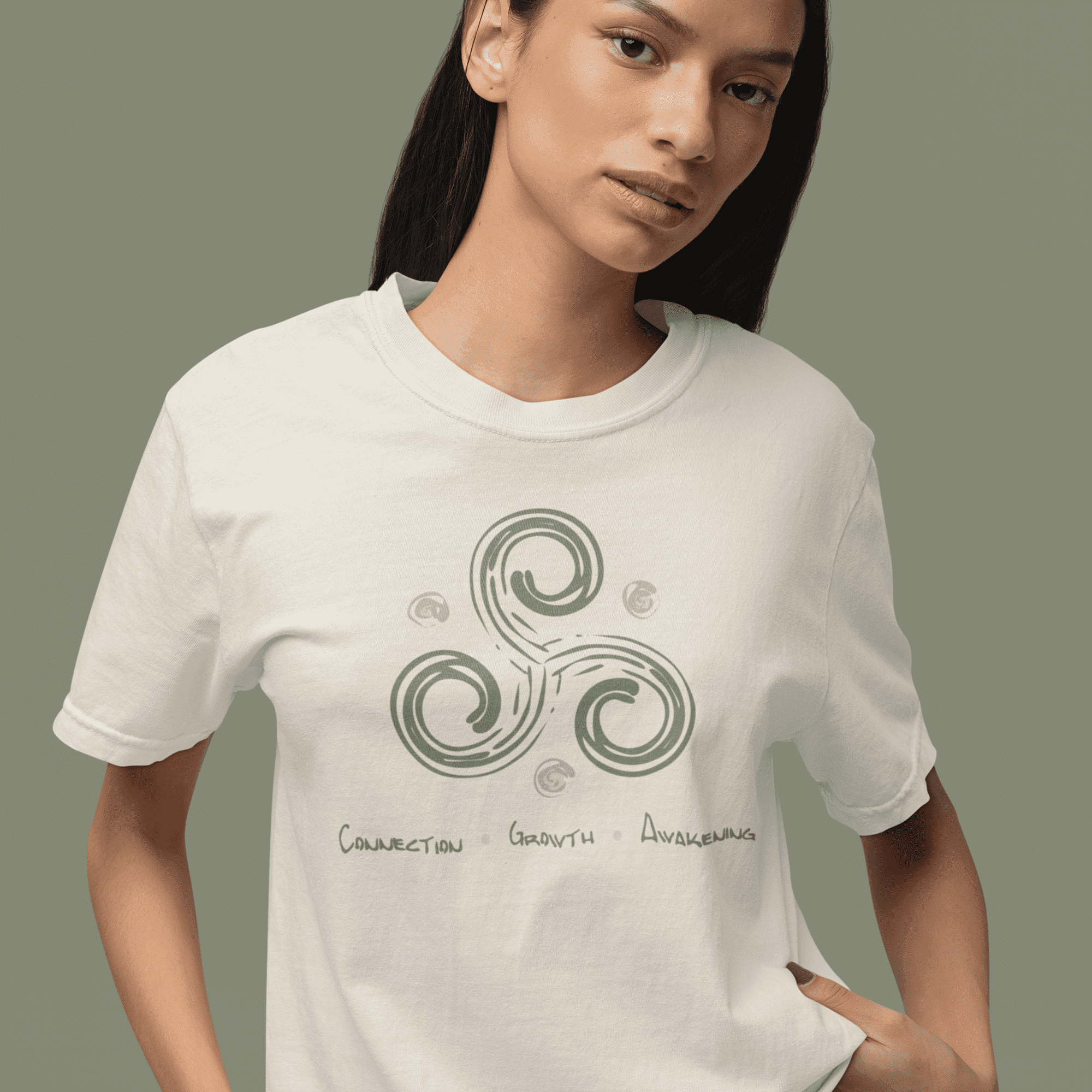 Connection, Growth, Awakening - Triskelion Heavyweight T-Shirt