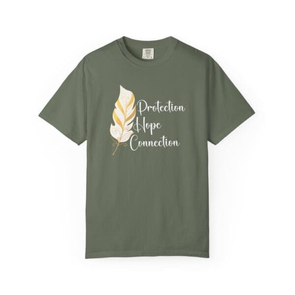 Protection, Hope, Connection - Feather Heavyweight T-Shirt - Image 17