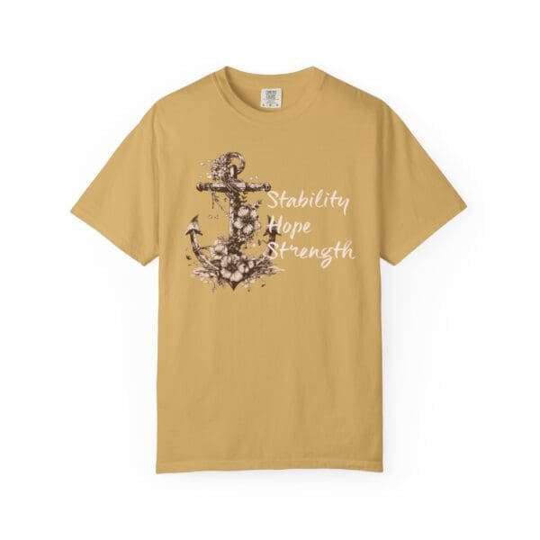 Stability, Hope, Strength - Anchor Heavyweight T-Shirt - Image 12