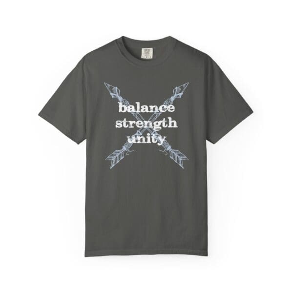 Balance, Strength, Unity - Crossed Arrows Heavyweight T-Shirt - Image 12