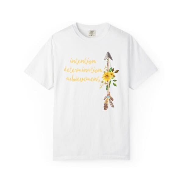 Intention, Determination, Achievement - Up Arrow Heavyweight Tee - Image 3