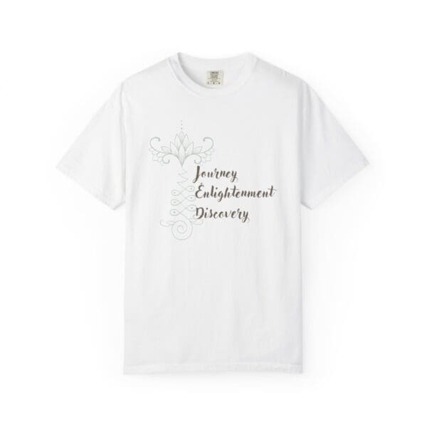 Journey, Enlightenment, Discovery - Unalome Lotus Heavyweight Tee - Image 3