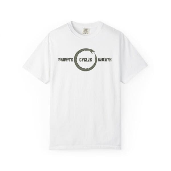 Growth, Cycles, Rebirth - Ouroboros Heavyweight T-Shirt - Image 3