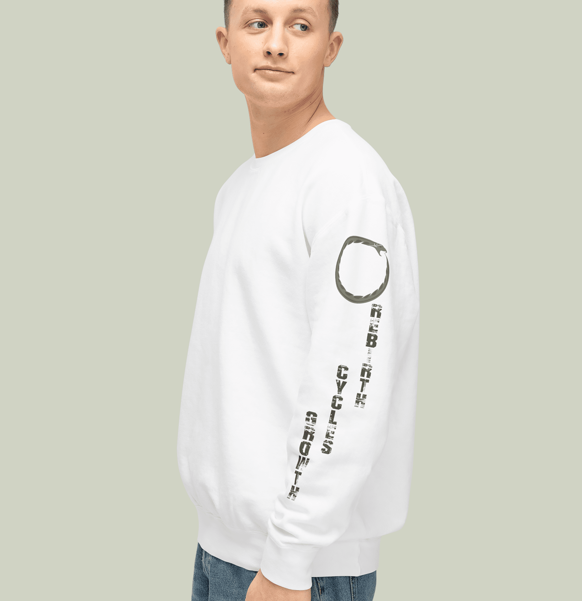 Growth, Cycles, Rebirth - Ouroboros Crewneck Sweatshirt