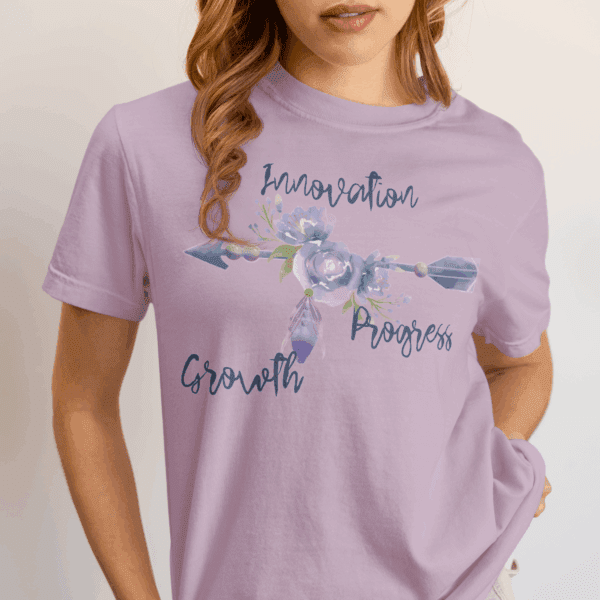 Innovation, Progress, Growth - Right Arrow Heavyweight T-Shirt