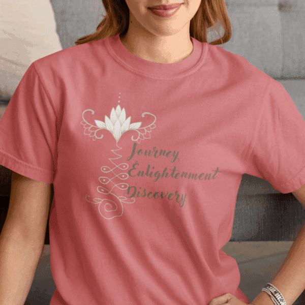 Journey, Enlightenment, Discovery - Unalome Lotus Heavyweight Tee