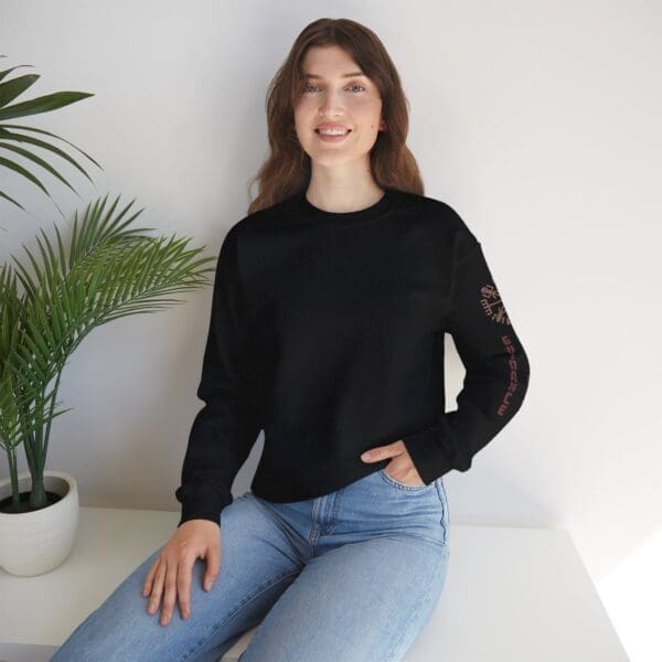 Guidance, Protection, Courage - Vegvisir Crewneck Sweatshirt - Image 22