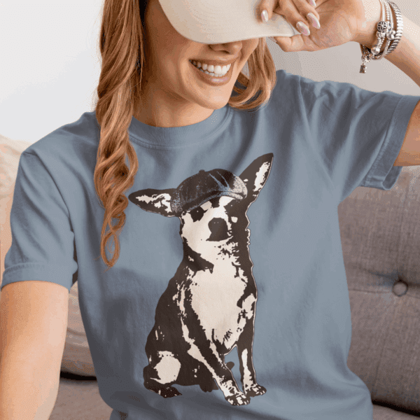 Newsboy Chihuahua Heavyweight T-Shirt