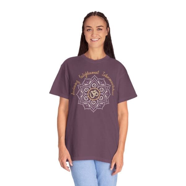 Awakening, Enlightenment, Interconnectedness - Om Heavyweight Tee - Image 14