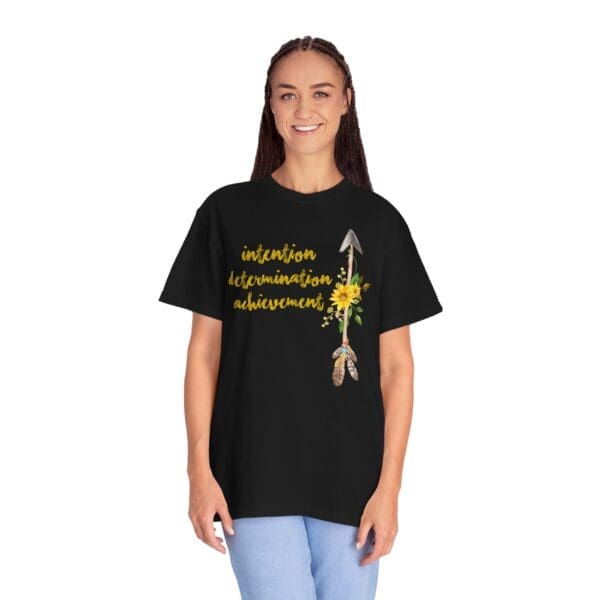 Intention, Determination, Achievement - Up Arrow Heavyweight Tee - Image 14