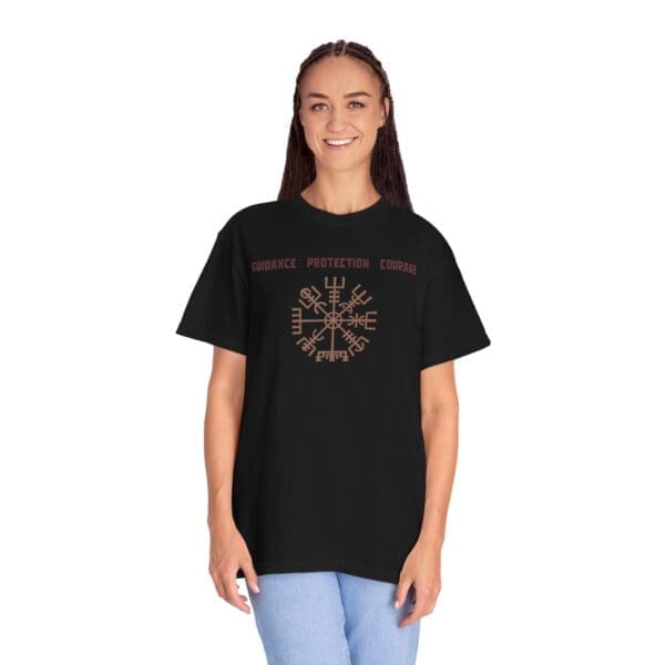Guidance, Protection, Courage - Vegvisir Heavyweight T-Shirt - Image 23
