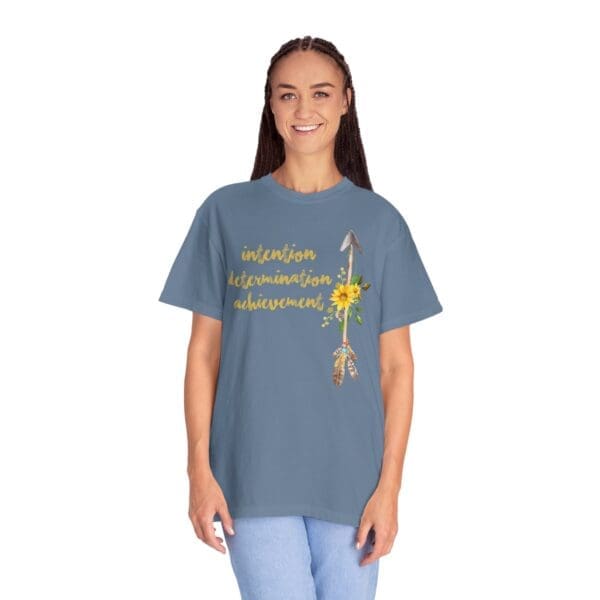 Intention, Determination, Achievement - Up Arrow Heavyweight Tee - Image 18