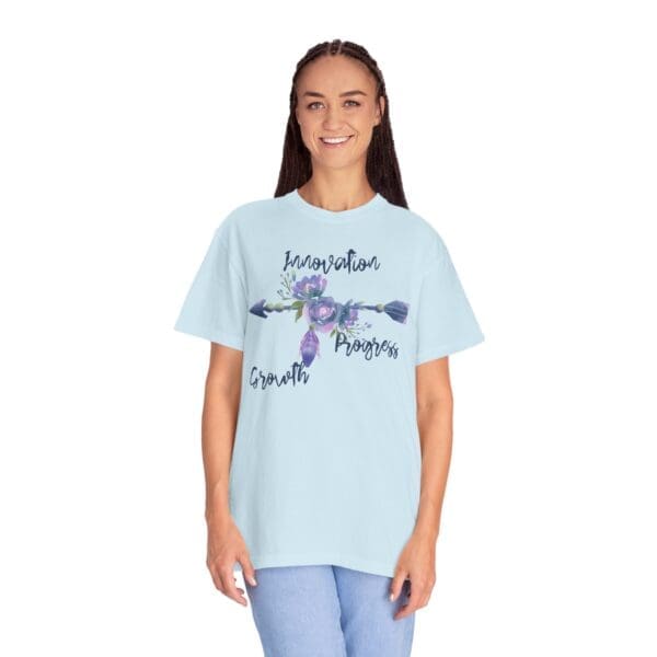 Innovation, Progress, Growth - Right Arrow Heavyweight T-Shirt - Image 18