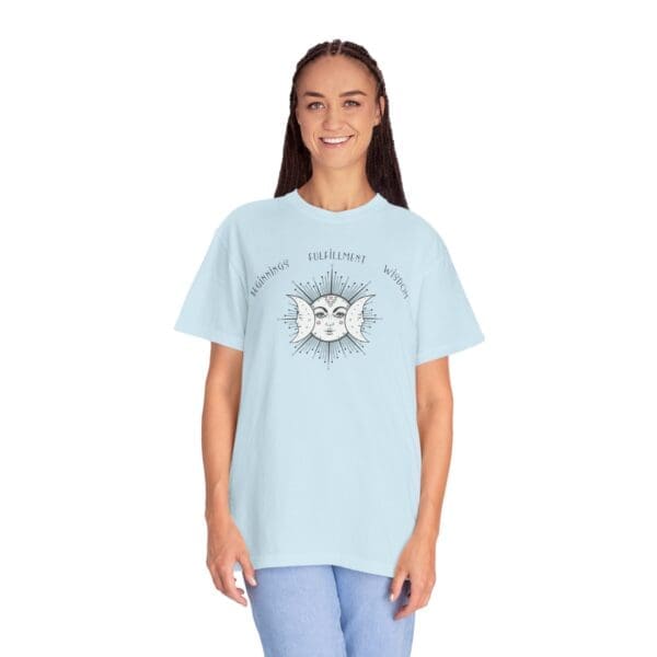 Beginnings, Fulfillment, Wisdom - Triple Moon Heavyweight T-Shirt - Image 23