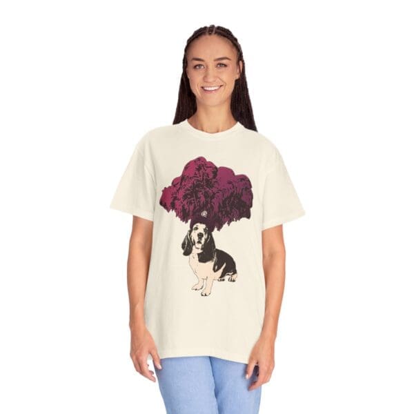 Basset Hound Performer Heavyweight T-Shirt - Image 10