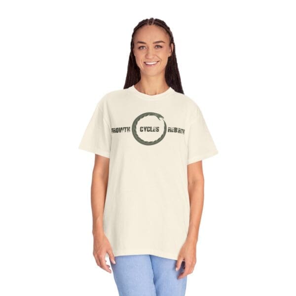 Growth, Cycles, Rebirth - Ouroboros Heavyweight T-Shirt - Image 10