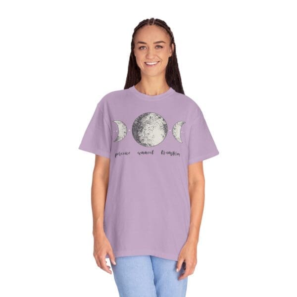 Perceive, Connect, Transform - Moon Phases Heavyweight T-Shirt - Image 14