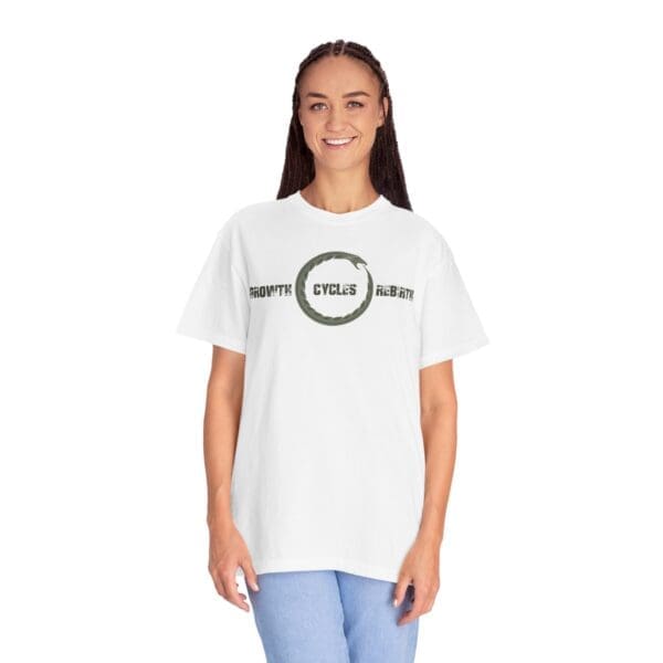 Growth, Cycles, Rebirth - Ouroboros Heavyweight T-Shirt - Image 6