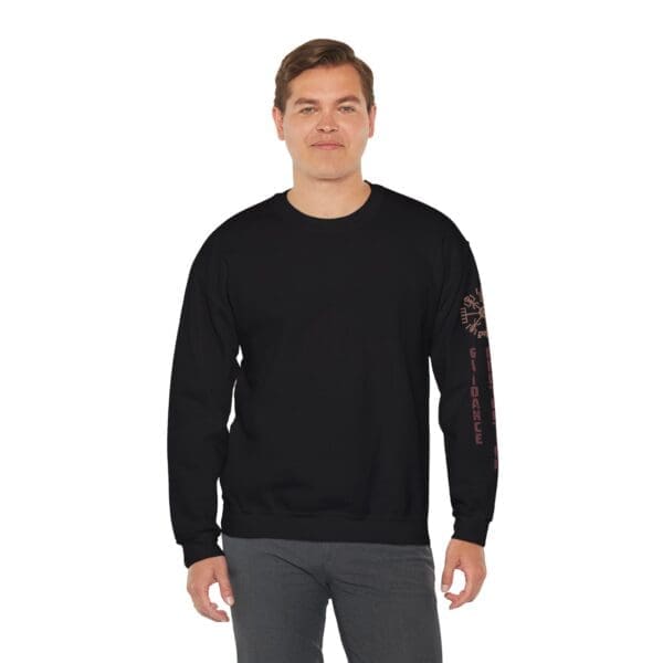 Guidance, Protection, Courage - Vegvisir Crewneck Sweatshirt - Image 23