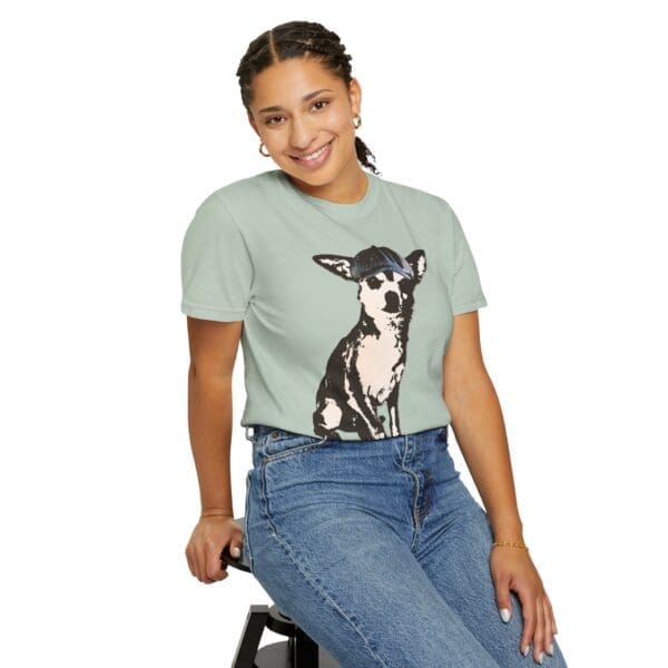 Newsboy Chihuahua Heavyweight T-Shirt - Image 14