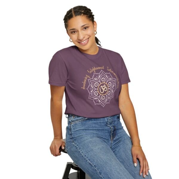 Awakening, Enlightenment, Interconnectedness - Om Heavyweight Tee - Image 13