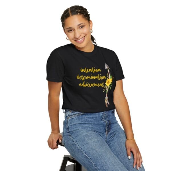Intention, Determination, Achievement - Up Arrow Heavyweight Tee - Image 15
