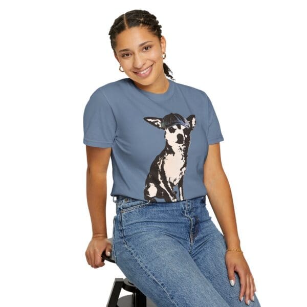Newsboy Chihuahua Heavyweight T-Shirt - Image 23
