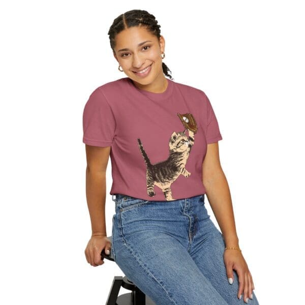 Baseball Kitten Heavyweight T-Shirt - Image 23