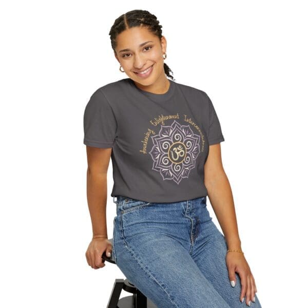 Awakening, Enlightenment, Interconnectedness - Om Heavyweight Tee - Image 18
