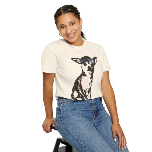 Newsboy Chihuahua Heavyweight T-Shirt - Image 10