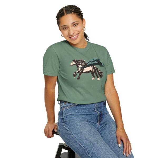 Horse Hero Heavyweight T-Shirt - Image 19