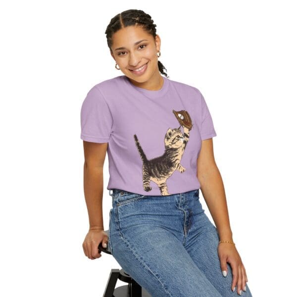 Baseball Kitten Heavyweight T-Shirt - Image 18
