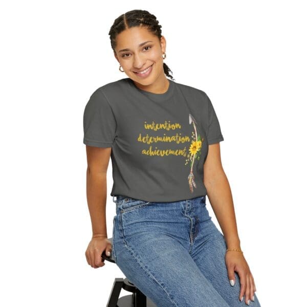 Intention, Determination, Achievement - Up Arrow Heavyweight Tee - Image 11