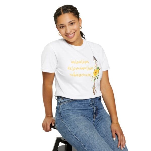 Intention, Determination, Achievement - Up Arrow Heavyweight Tee - Image 6