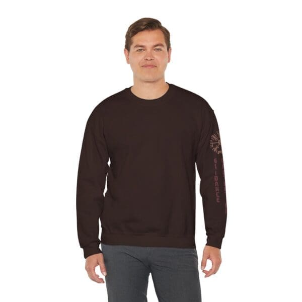 Guidance, Protection, Courage - Vegvisir Crewneck Sweatshirt - Image 18