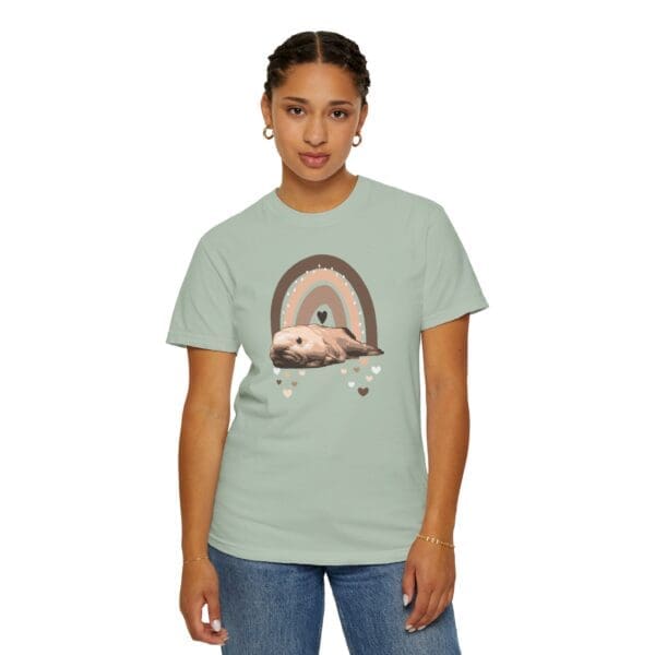 Boho Blobfish Rainbow Heavyweight T-Shirt - Image 14