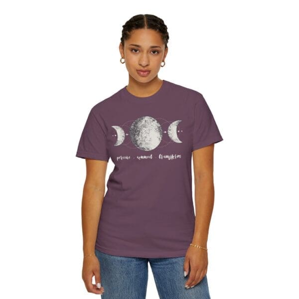 Perceive, Connect, Transform - Moon Phases Heavyweight T-Shirt - Image 11