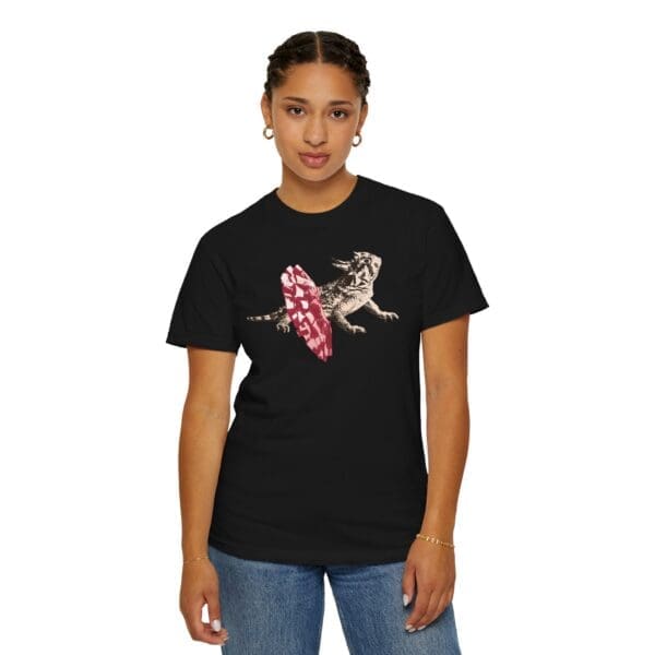 Dancing Horned Lizard Heavyweight T-Shirt - Image 22