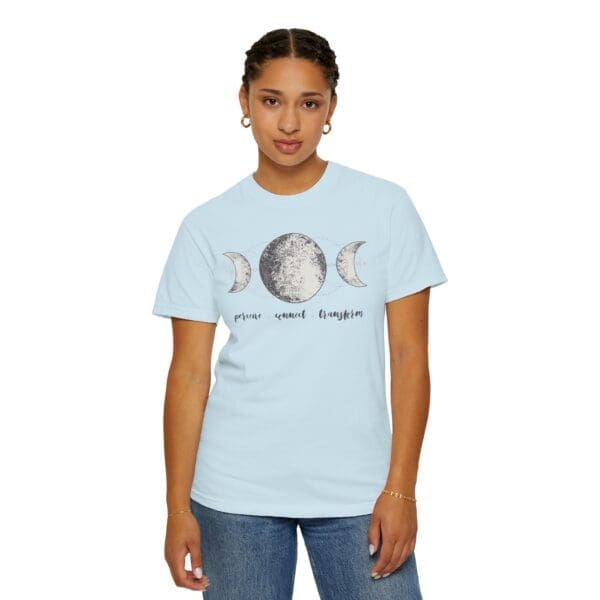 Perceive, Connect, Transform - Moon Phases Heavyweight T-Shirt - Image 23