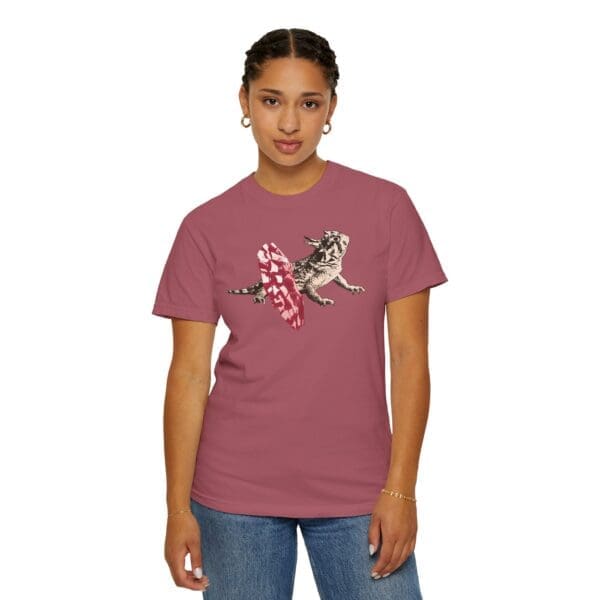 Dancing Horned Lizard Heavyweight T-Shirt - Image 18