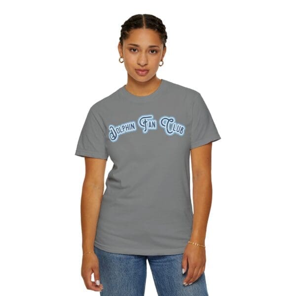Dolphin Fan Club Heavyweight T-Shirt - Image 10