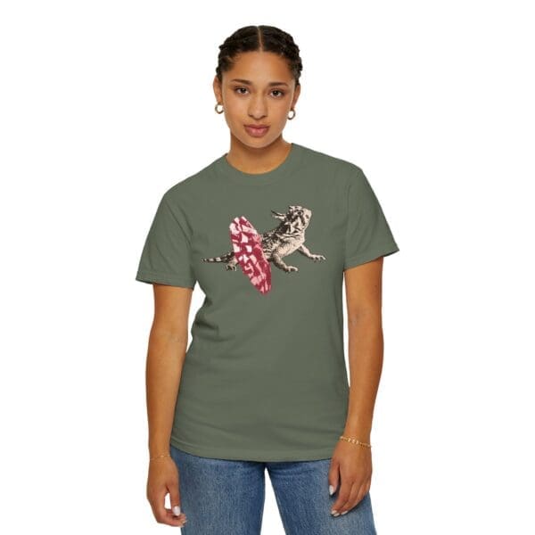 Dancing Horned Lizard Heavyweight T-Shirt - Image 14