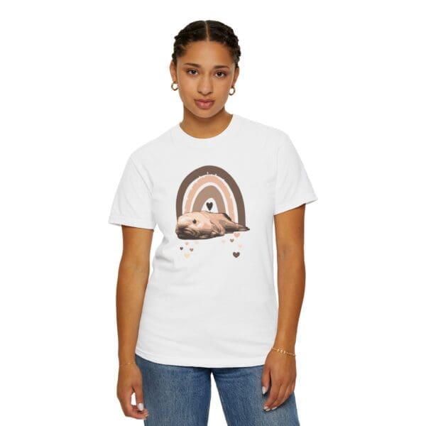 Boho Blobfish Rainbow Heavyweight T-Shirt - Image 5