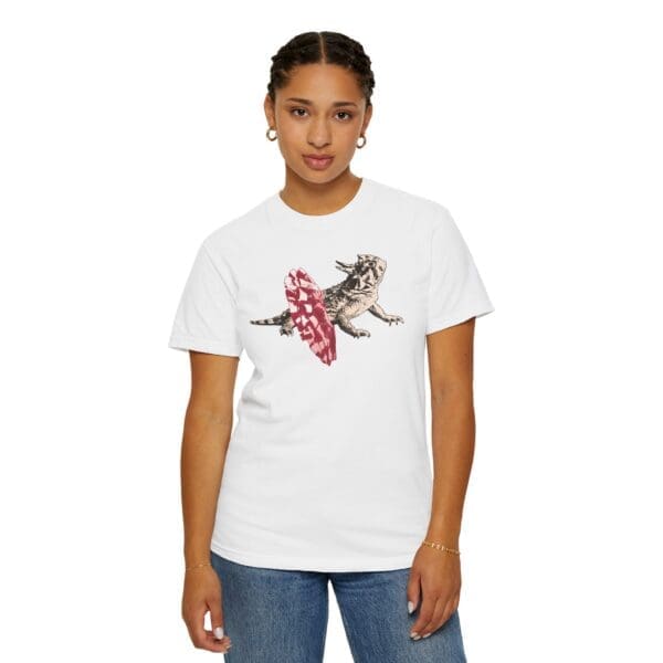 Dancing Horned Lizard Heavyweight T-Shirt - Image 5