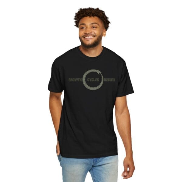 Growth, Cycles, Rebirth - Ouroboros Heavyweight T-Shirt - Image 22