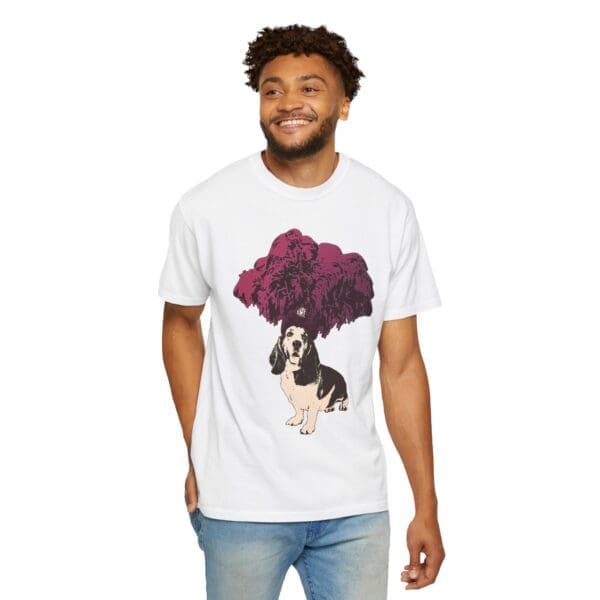 Basset Hound Performer Heavyweight T-Shirt - Image 6